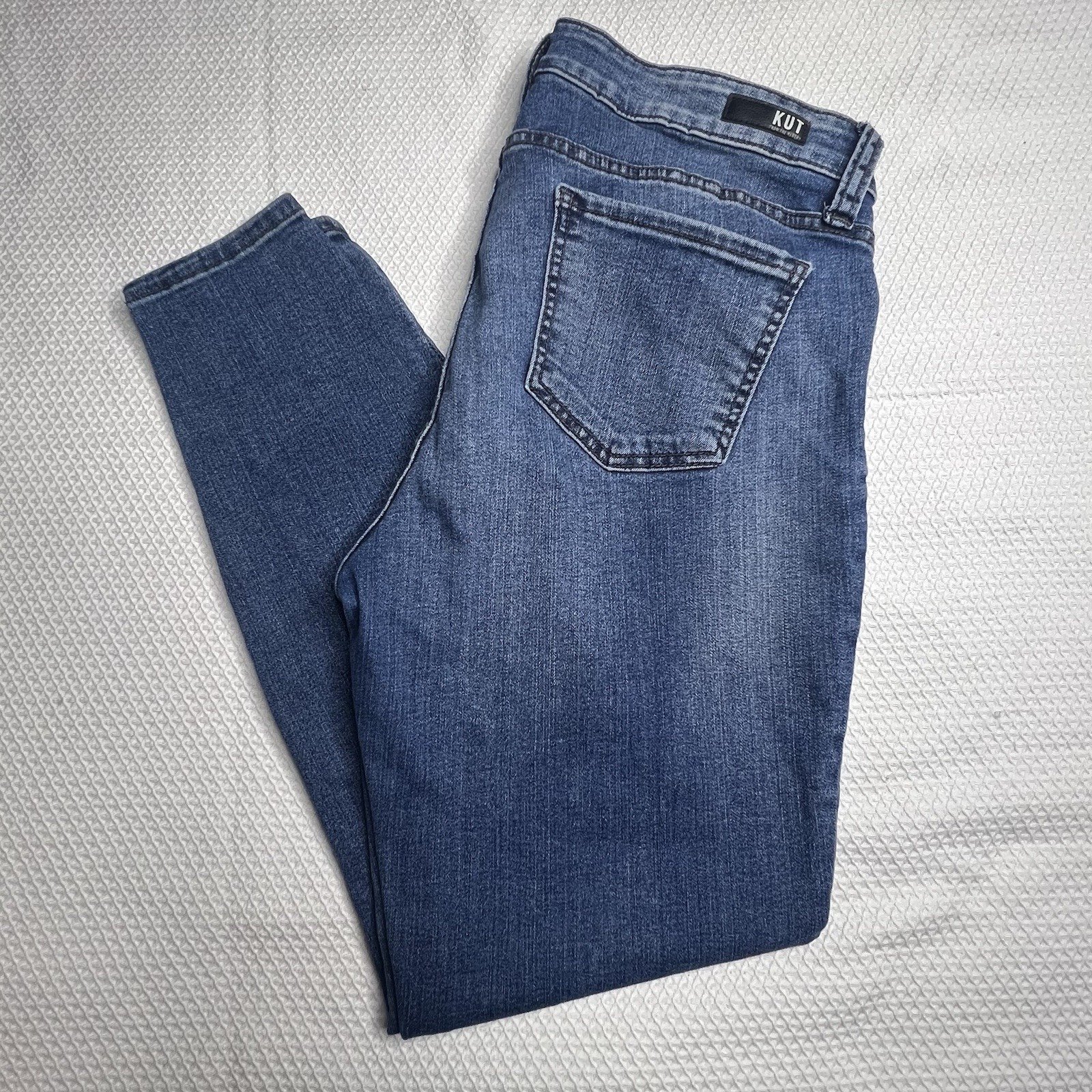Kut From The Cloth Connie Ankle Skinny Jeans Women's Size 14 Pants Medium Wash
